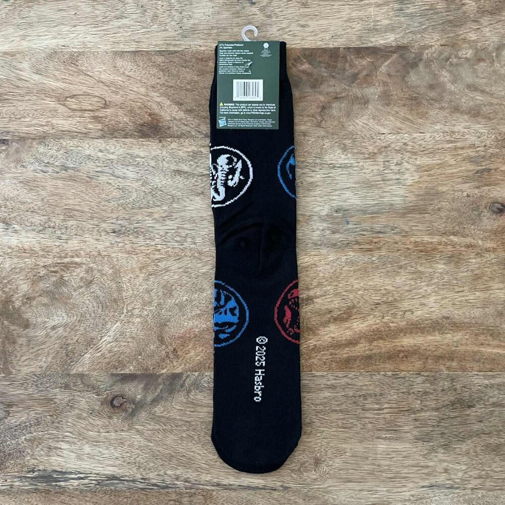 5/$20 NEW Adult Power Rangers Socks - Picture 2 of 3